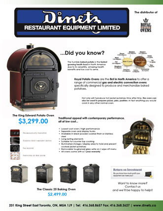 Dinetz Restaruant Equipment Items on Sale